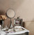 White Orchid Vanity Mirror