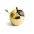 Apple Honey Pot w/ Spoon Nickelplate - Gold