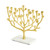 Botanical Leaf Menorah - Gold