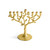 Tree of Life Menorah - Gold