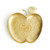 Apple Plate - Gold