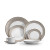 Perlée Dinnerware Set Silver