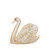 SWAN HEAD UP SCULPTURE GOLD