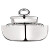 VERTIGO Small Silver-Plated Caviar Serving Set