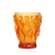 BACCHANTES VASE AMBER CRYSTAL