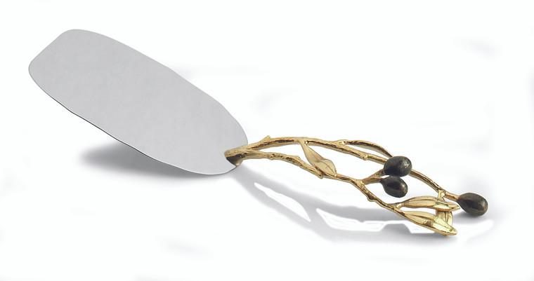 MICHAEL ARAM OLIVE BRANCH GOLD CASSEROLE SERVER