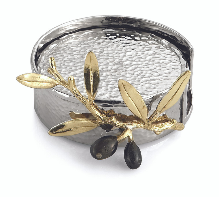 MICHAEL ARAM OLIVE BRANCH GOLD COASTER SET
