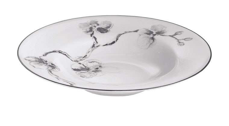 MICHAEL ARAM BLACK ORCHID RIMMED BOWL