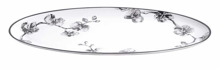 MICHAEL ARAM BLACK ORCHID SERVING PLATTER