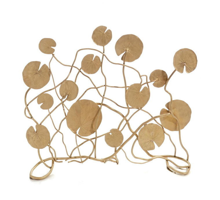 MICHAEL ARAM LILY PAD DECORATIVE FIRESCREEN