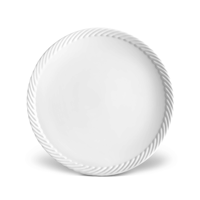 L'objet White Corde Dinner Plate
