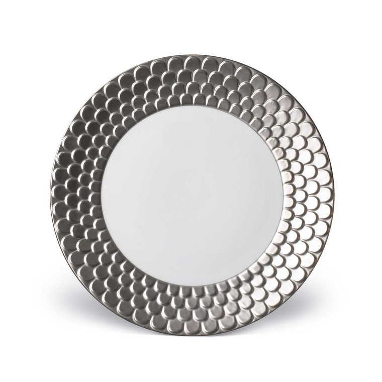 L'OBJET AEGEAN DINNER PLATE PLATINUM