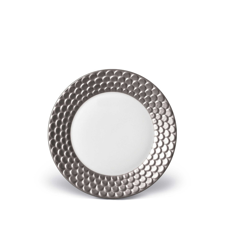 L'OBJET AEGEAN B/B PLATE PLATINUM