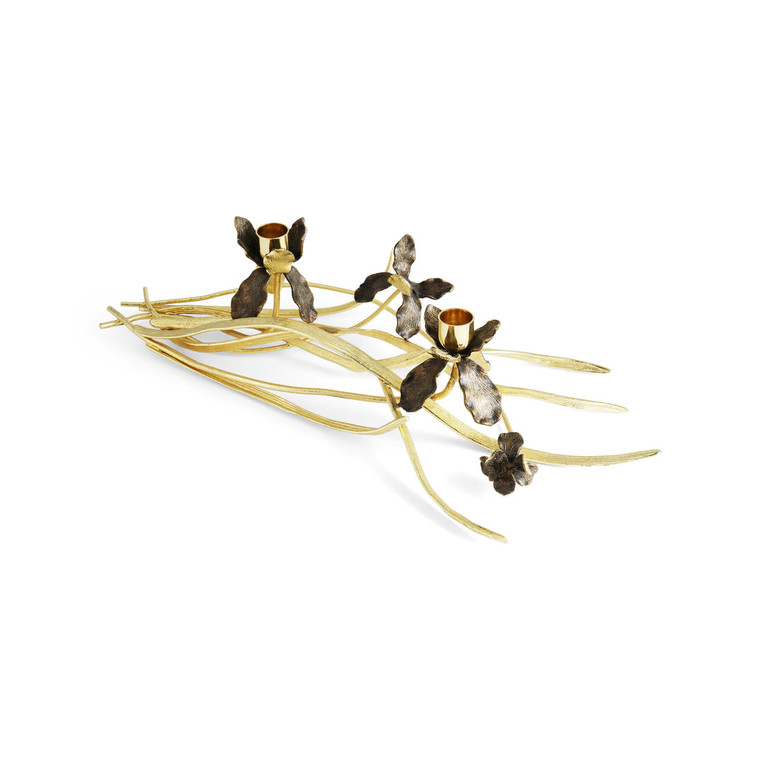 Black Iris Candleholders low