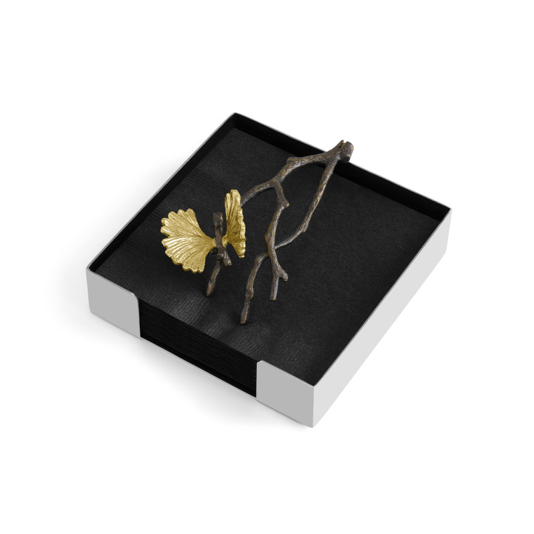 Butterfly Ginkgo Napkin Holder - Cocktail