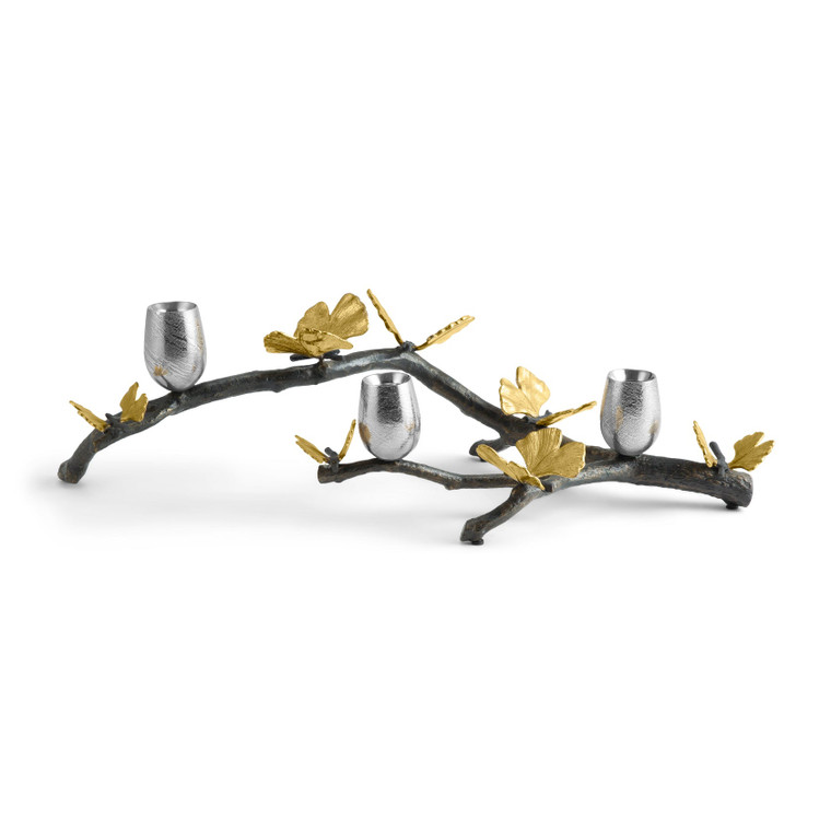 Butterfly Ginkgo Candleholders - Centerpiece