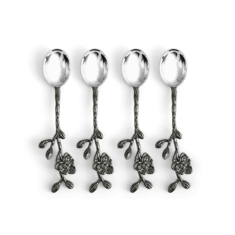 Black Orchid Hor D'oeuvres Set Spoons
