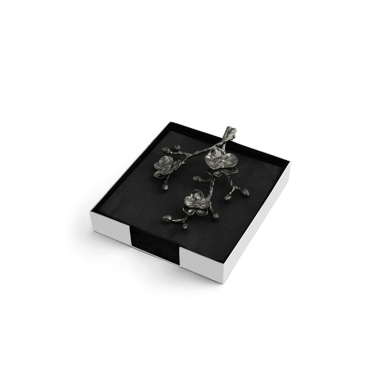 Black Orchid Napkin Holder Dinner