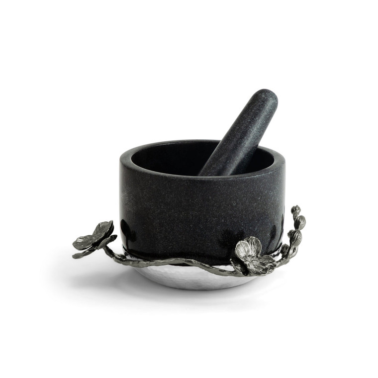 Black Orchid Mortar & Pestle