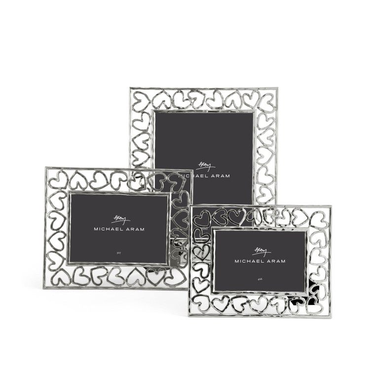 Heart Frame 8x10 Silver