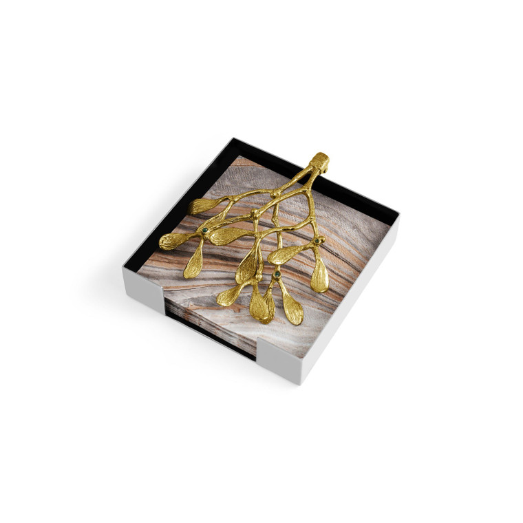 Mistletoe Cocktail Napkin Box