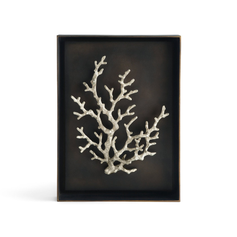 Ocean Coral Shadow Box - Silver