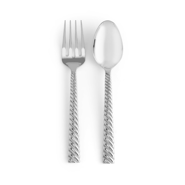 Twist Serving Set - Silver