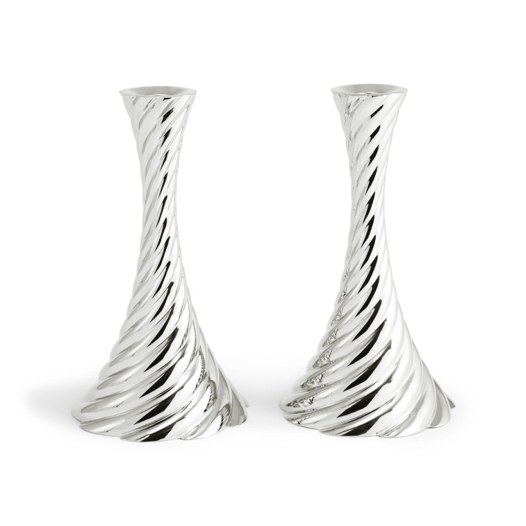 Twist Candleholders - Silver