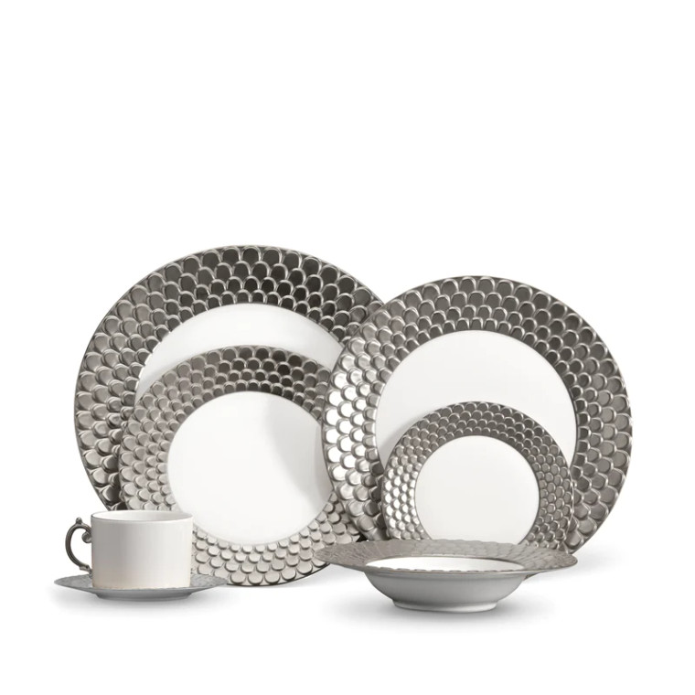 Aegean Dinnerware Set Silver