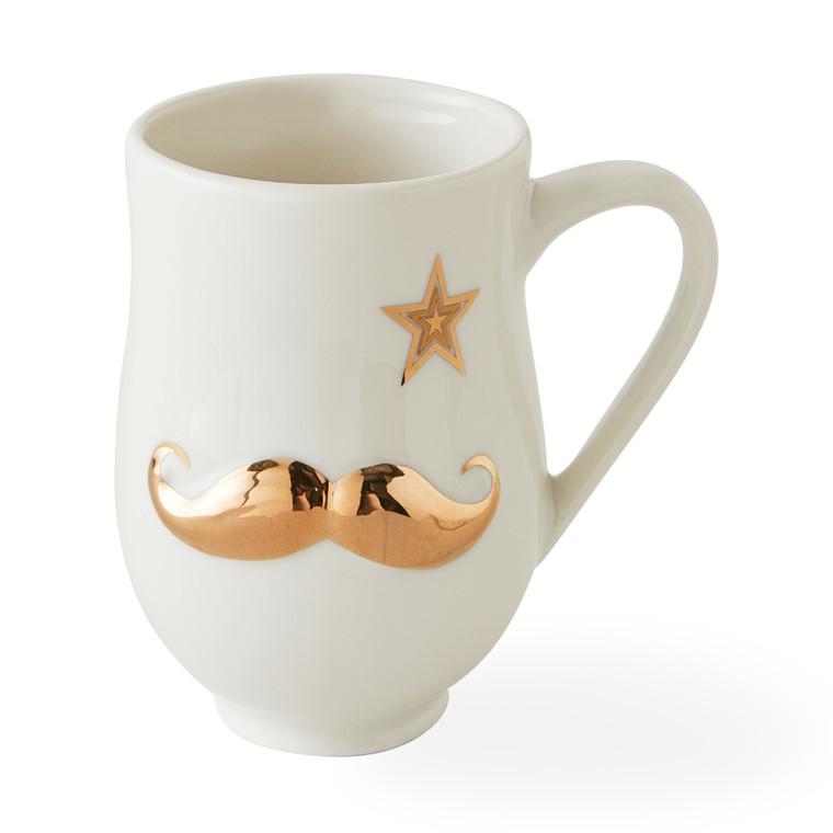 GILDED MR. & MRS. MUSE MUG