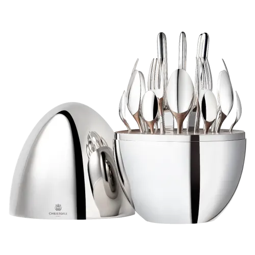 MOOD Silver-Plated 24-Piece Flatware Set