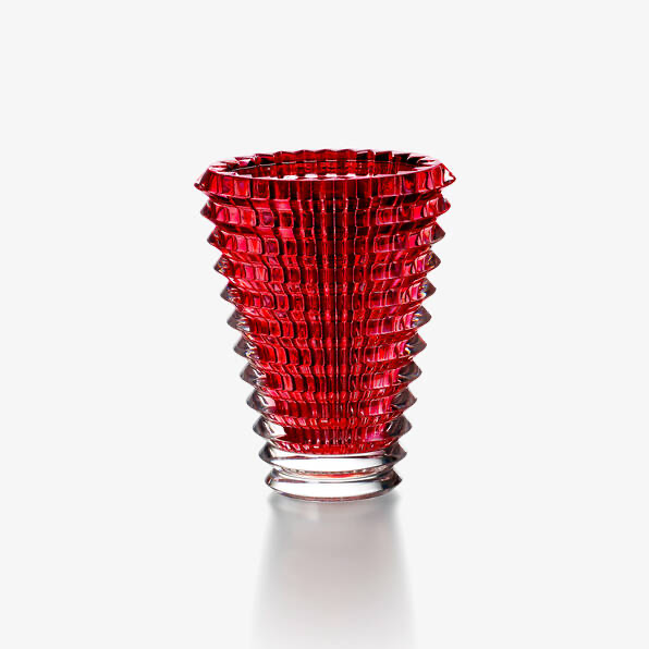 EYE OVAL VASE S Red