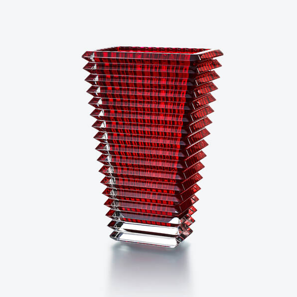 EYE RECTANGULAR VASE L Red