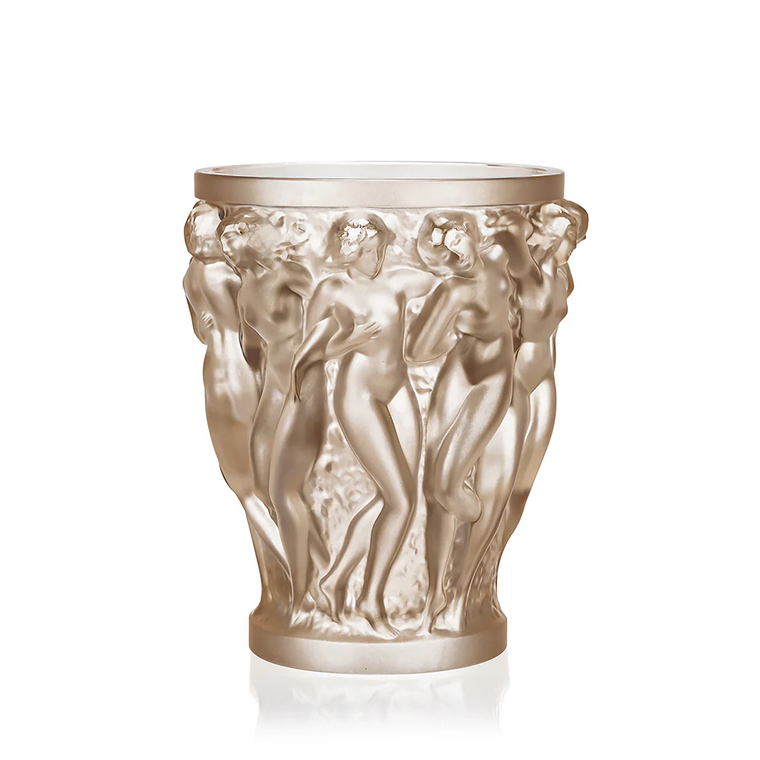 BACCHANTES VASE GOLD LUSTER CRYSTAL
