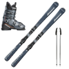 Nordica Men's Ski package including skis, boots, bindings, and poles. Complete ski package at a great price.