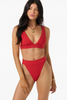 O'Neill Women's Shorebreak Rib Santa Barbara High Rise Cheeky Bottoms
