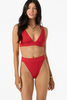 O'Neill Women's Shorebreak Rib Santa Barbara High Rise Cheeky Bottoms