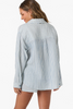 O'Neill Women's Leni Stripe Relaxed Long Sleeve Top