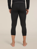 Icebreaker Men's Merino 200 Oasis 3/4 Thermal Leggings Black