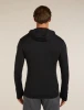 Icebreaker Men's Merino 260 Quantum Long Sleeve Zip Hoodie - Black