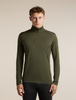 Icebreaker Men's Merino 200 Oasis Long Sleeve Half Zip Thermal Top - DK Loden