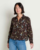 Toad & Co Women's Manzana Boxy Long Sleeve Shirt - Barnwood Print - 2027
