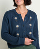 Toad & Co Women's Bianca Embroidered Cardigan - Midnight Daisy Embroidery - 2027