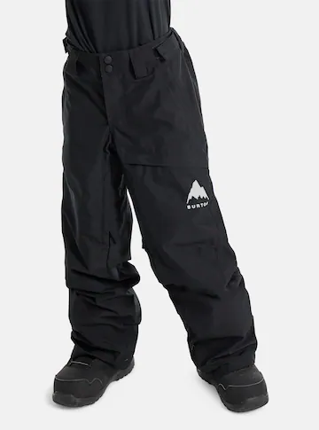 boys burton snowboard pant Gray Snow Pants Polyester Zip Winter Snowboarding Size S lined thigh vents add to the all Burton Barnstorm Boys Snow Pants
