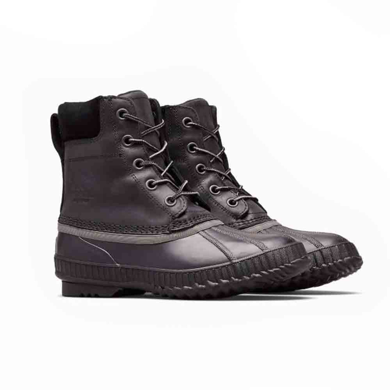 duck boots men black