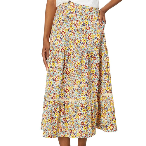 Toad & Co Women's Marigold Tiered Midi Skirt