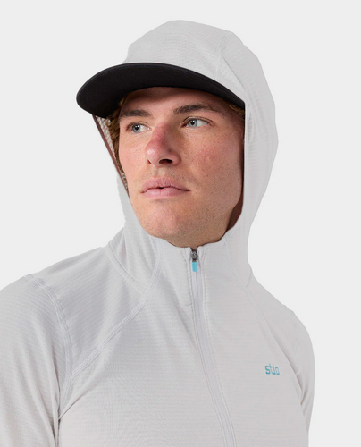 Stio Mens Trax Power Grid Half Zip Hoodie