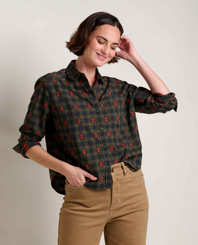 Toad & Co Women's Re-Form Flannel Boxy Shirt