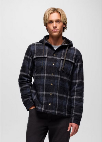 prAna Men's Asgard Hooded Flannel Shirt