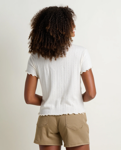 Toad & Co Women's Foothill Pointelle Baby Tee